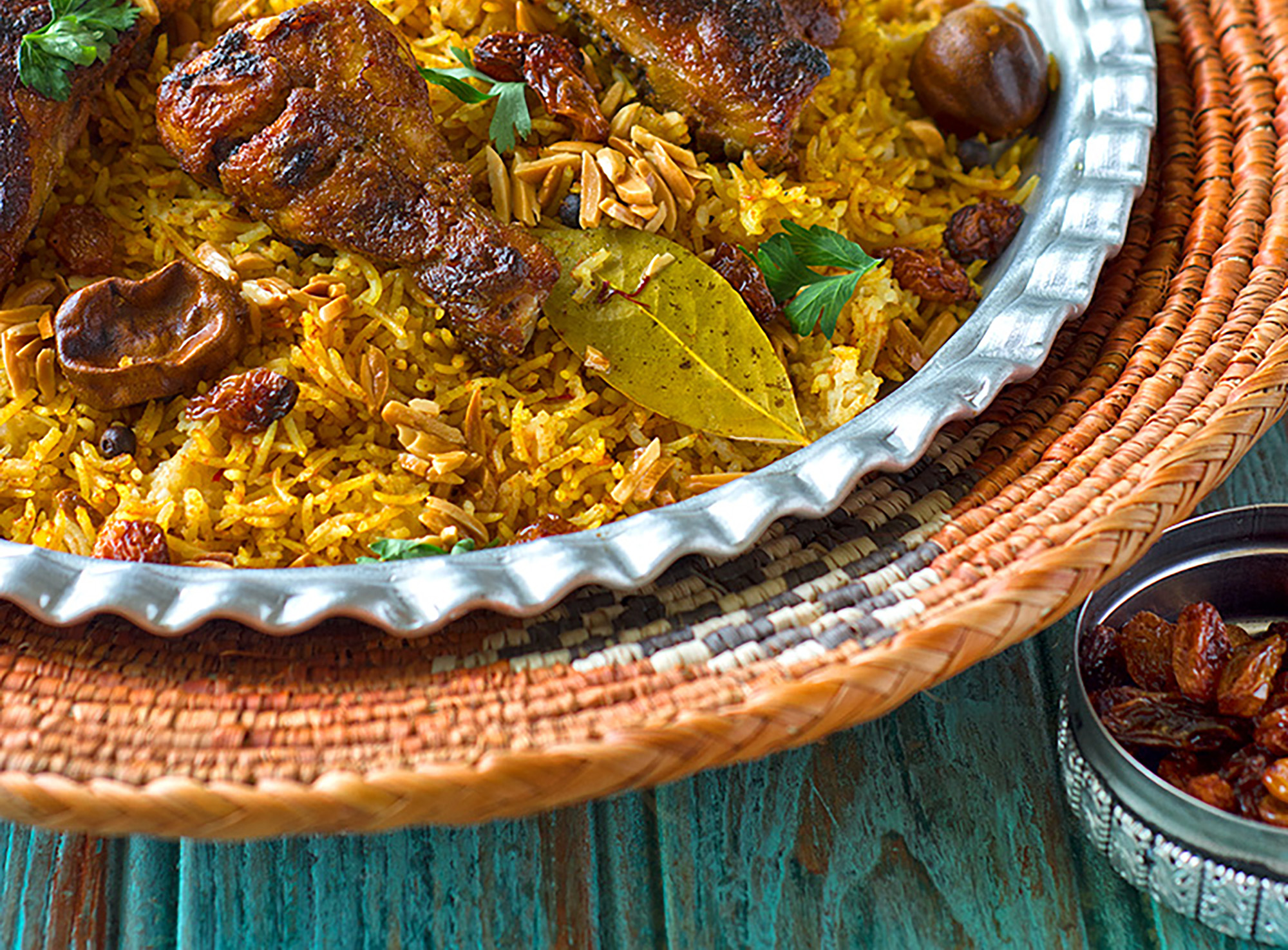 الأرز العربي المبخر بلحم الضأن